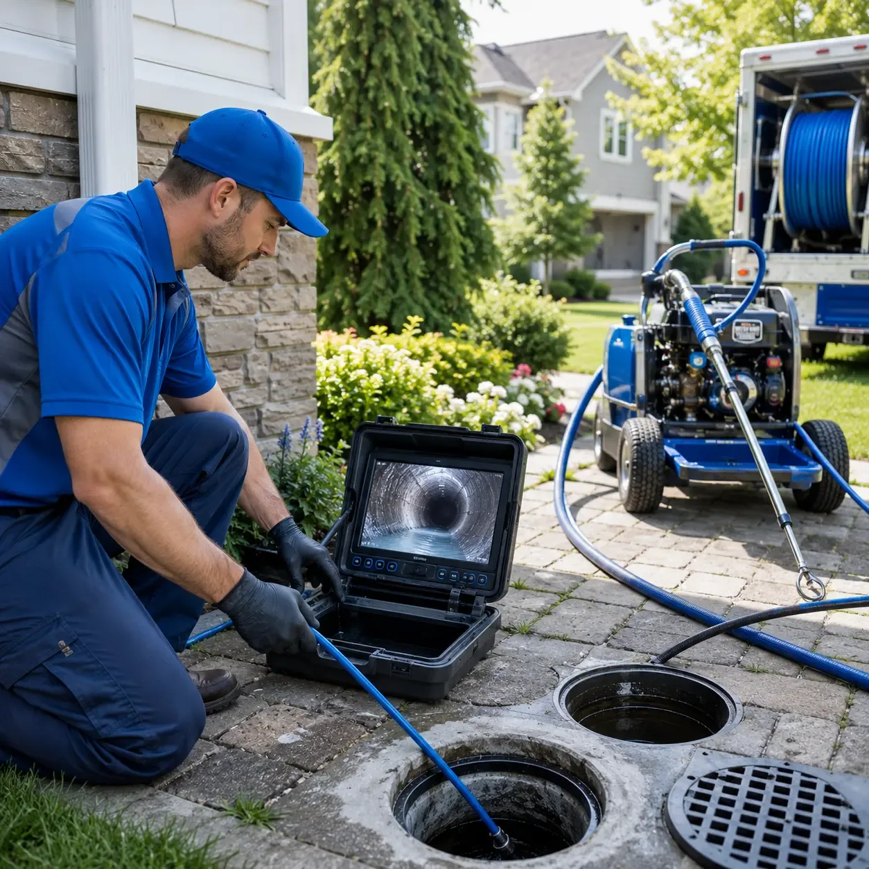Outdoor drain cleaning professionals serving Bath, NY
